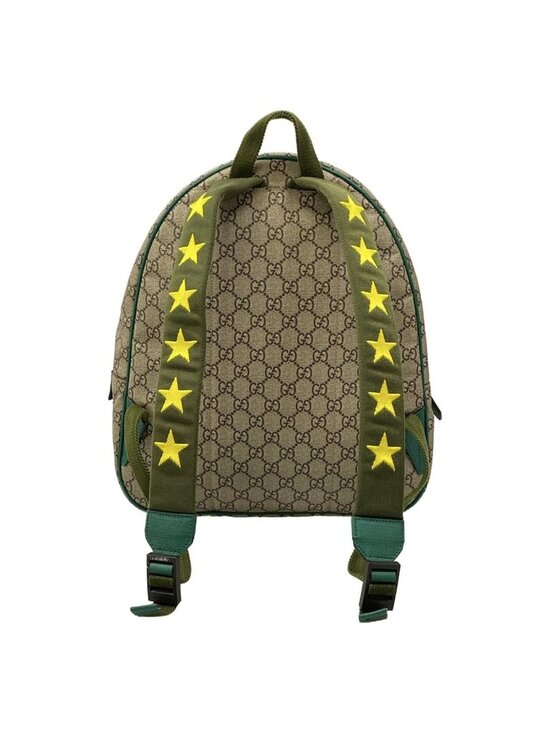 Gucci Backpack Children\'s GG Supreme Beige Green Multi Beetle Print main image 15